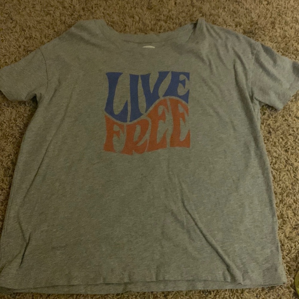 old navy live free shirt